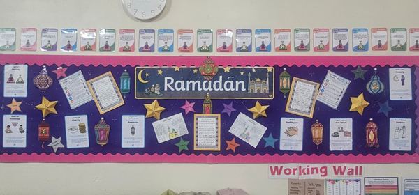 Ramadan working wall display