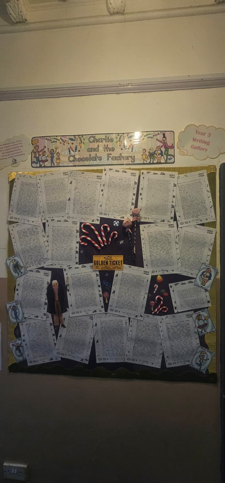 Charlie and the Chocolate Factory class display