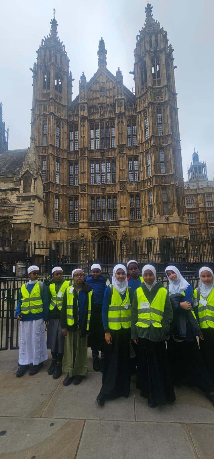 Pupils on a visit to the Houses of Parliament