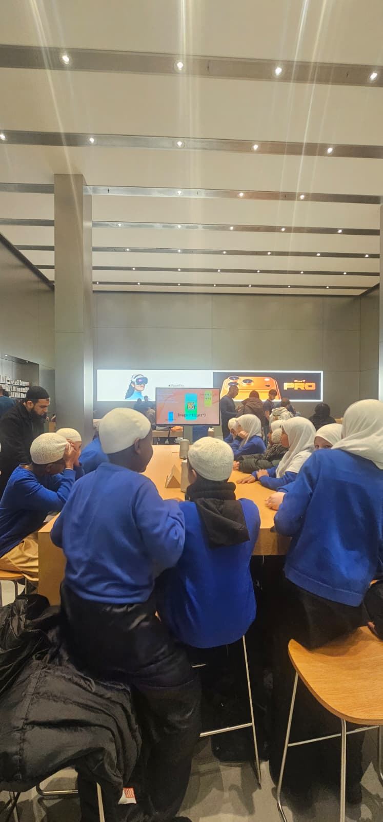 Pupils on an educational visit